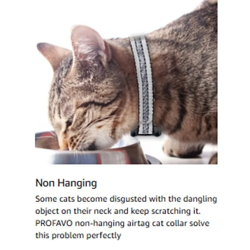 Waterproof Air Tag Cat Collar with BELLS * NWT